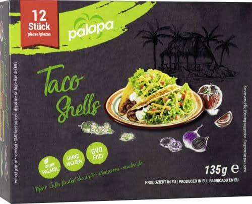 Palapa Taco Shells 13 cm 12 Stück (135 g)