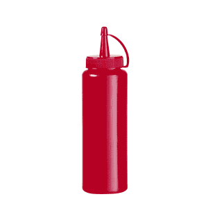 HENDI Spenderflasche für Saucen in Rot für 0,7l Füllmenge