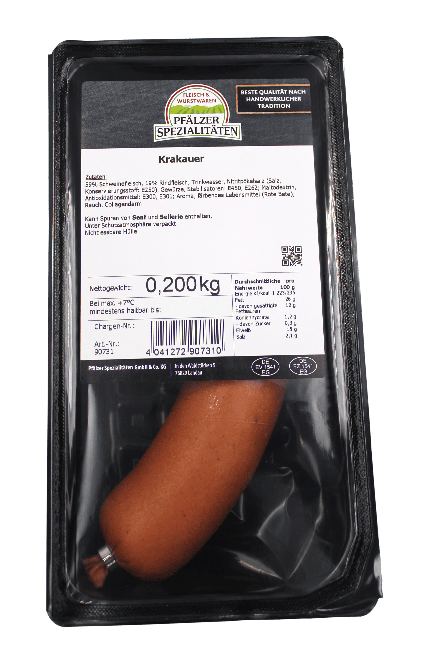 Pfälzer Spezialitäten Krakauer 200 g – Bild 2