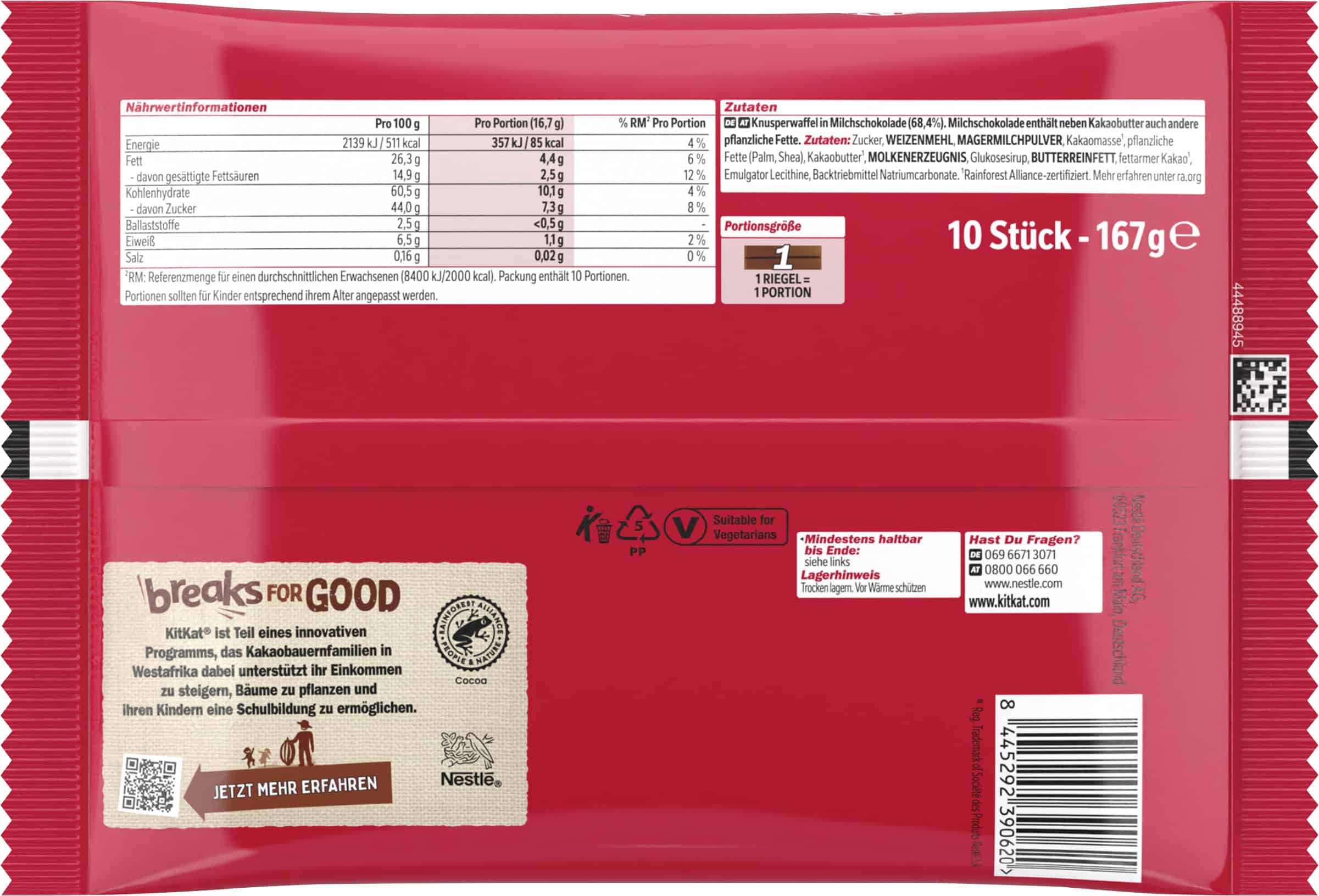 Nestle Kitkat Mini 167 g (10 Stück) – Bild 2