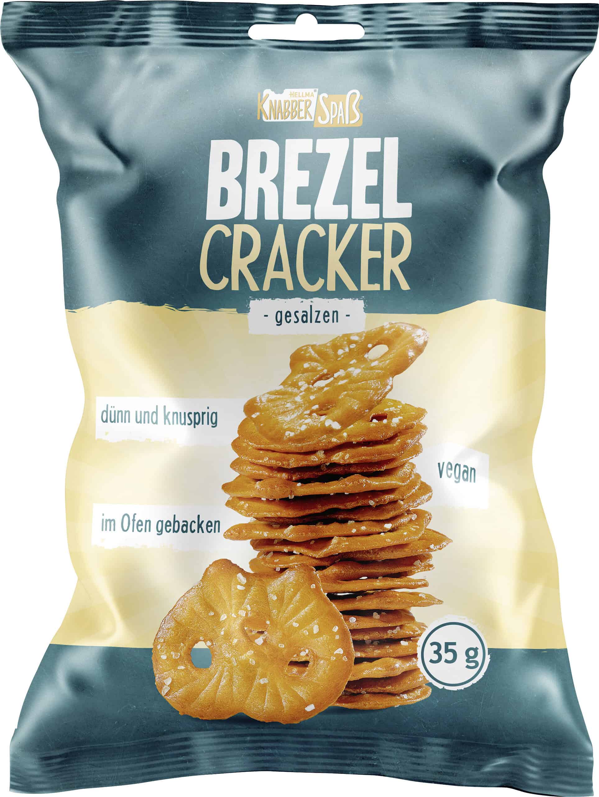 HELLMA Brezel Cracker gesalzen (28 × 35 g) – Bild 2