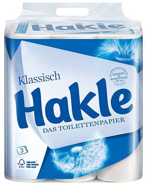 Hakle Toilettenpapier Klassisch weiß 3-lagig 24 Rollen