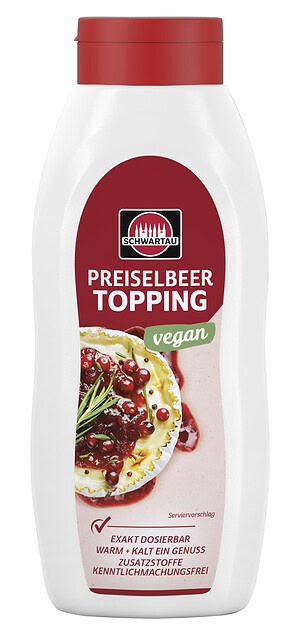 Schwartau Preiselbeere Topping Vegan 770 ml
