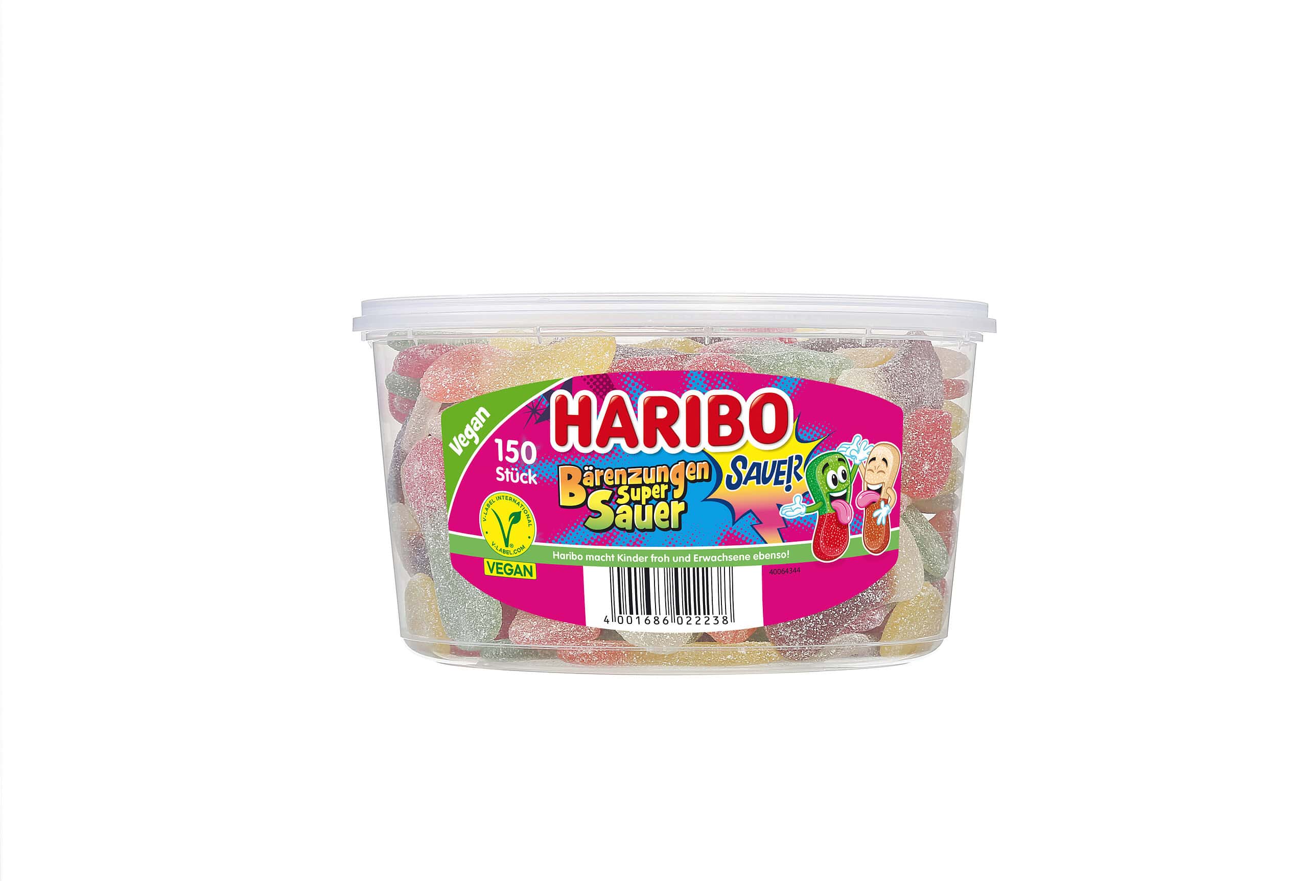 HARIBO Saure Bärenzungen (150 Stück) 1,35 kg