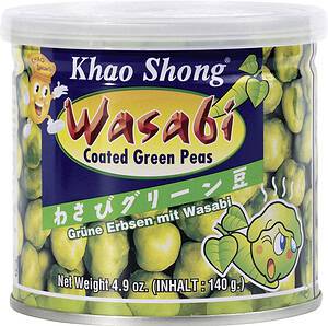 Khao Shong Snacks Grüne Erbsen & Wasabi (140 g)
