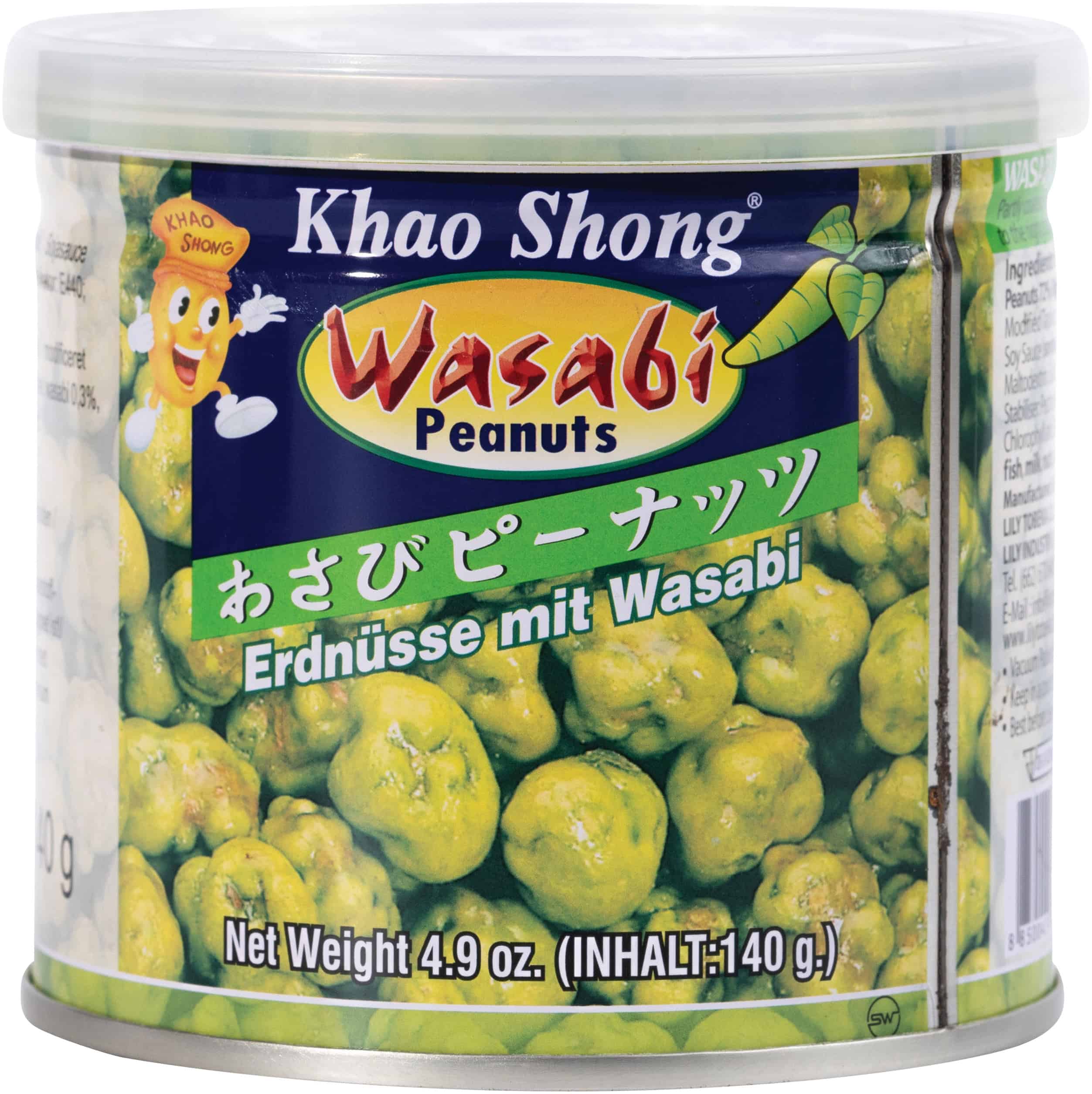 Khao Shong Snacks Erdnüsse & Wasabi (140 g)