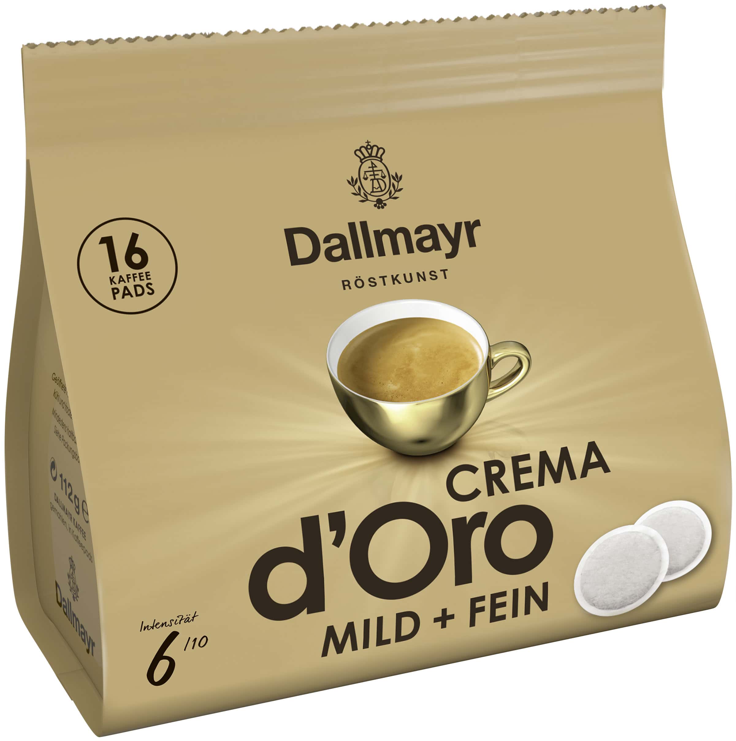 Dallmayr Prodomo Doro Mild Pads 16 Stück (112 g)