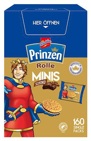 Prinzen Rolle Minis Schoko Single Pack 160 x 7,5 g