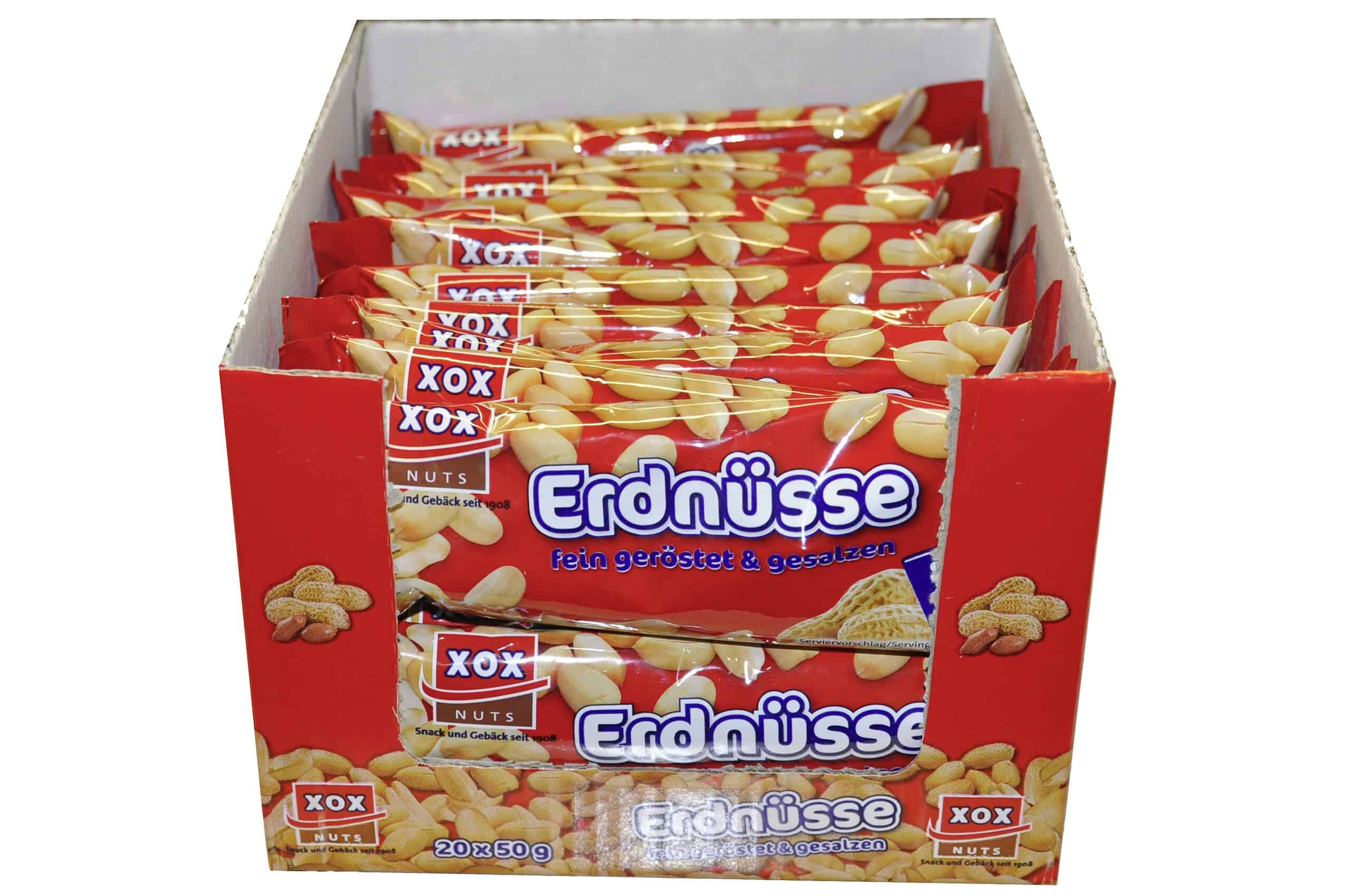 XOX Erdnüsse geröstet & gesalzen 20 × 50 g