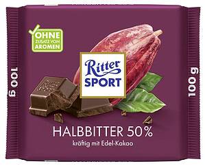 Ritter Sport Halbbitter Tafel (100 g)