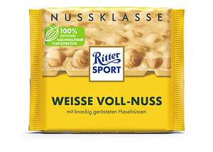 Ritter Sport Klasse Weiße Voll-Nuss Tafel (100 g)