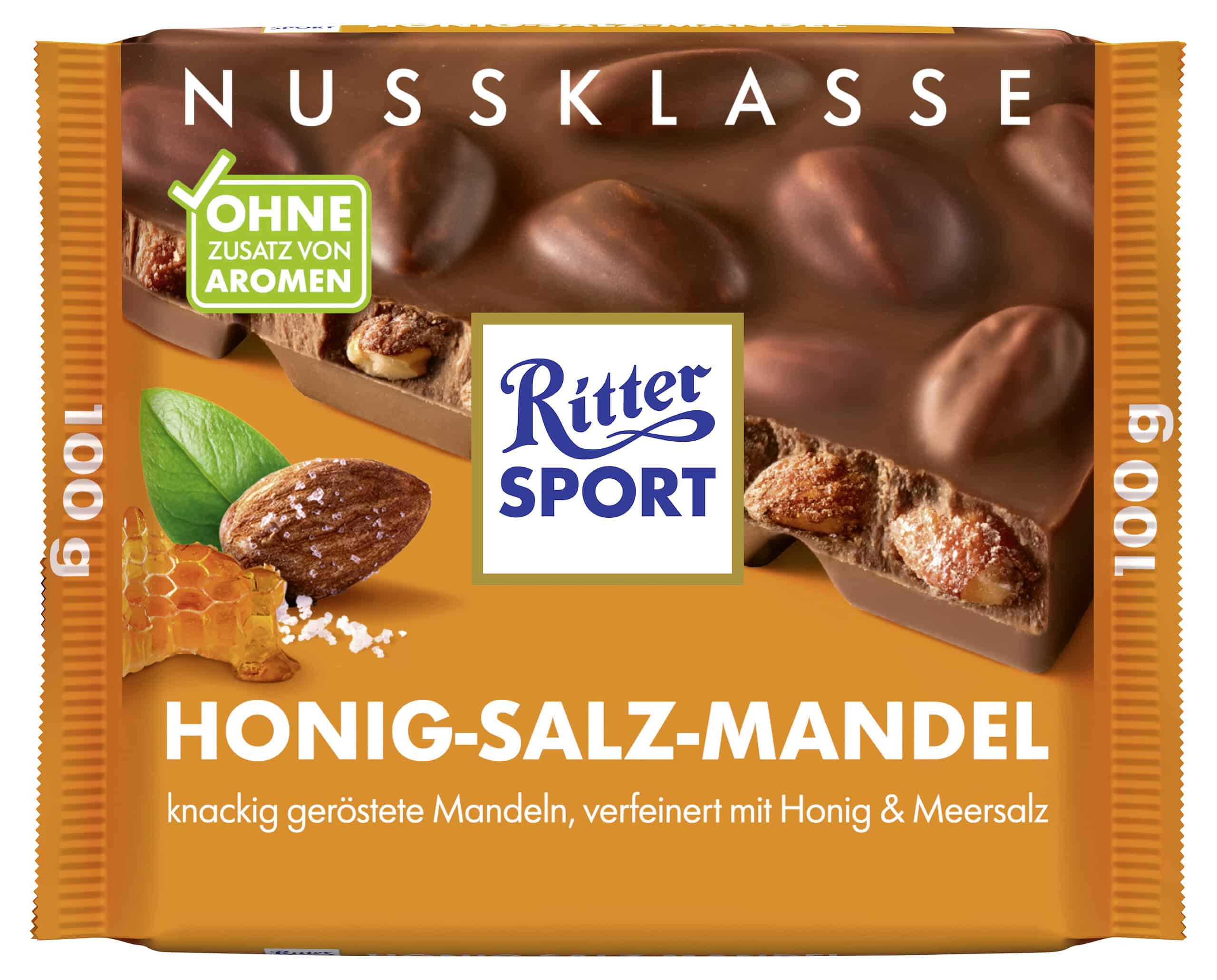 Ritter Sport Nuss Klasse Honig-Salz-Mandel Tafel (100 g)