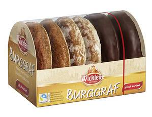 Wicklein Burggraf Feine Nürnberger Oblaten-Lebkuchen 3-fach sortiert (200 g)