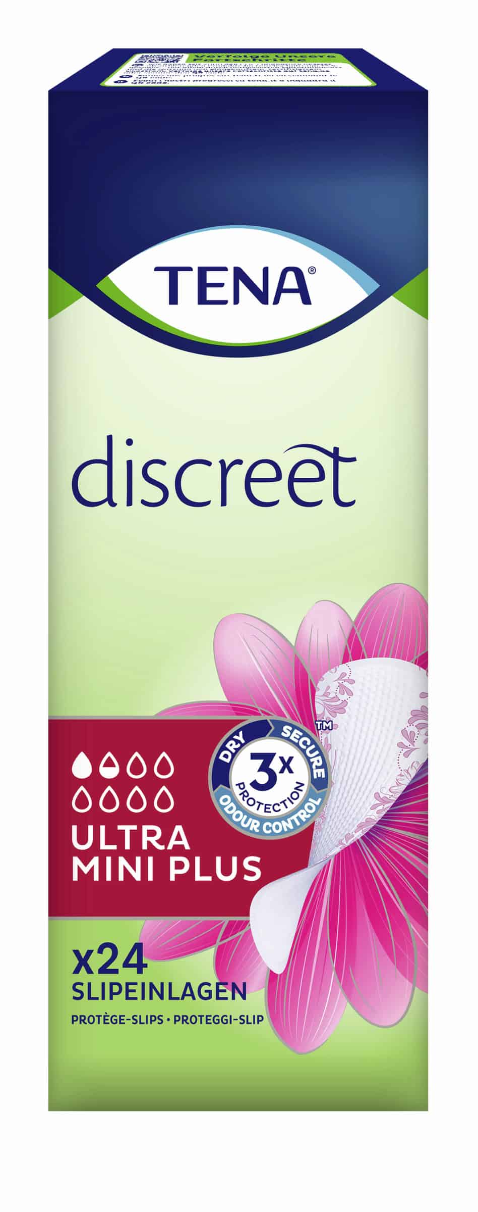 TENA Discreet Ultra Mini Plus Inkontinenz-Slipeinlagen 24 Stück