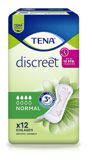 TENA Discreet Einlagen Inkontinenz Normal, 12 Stück