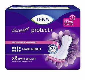 TENA Discreet Protect+ Maxi Night Inkontinenzeinlagen 6 Stück