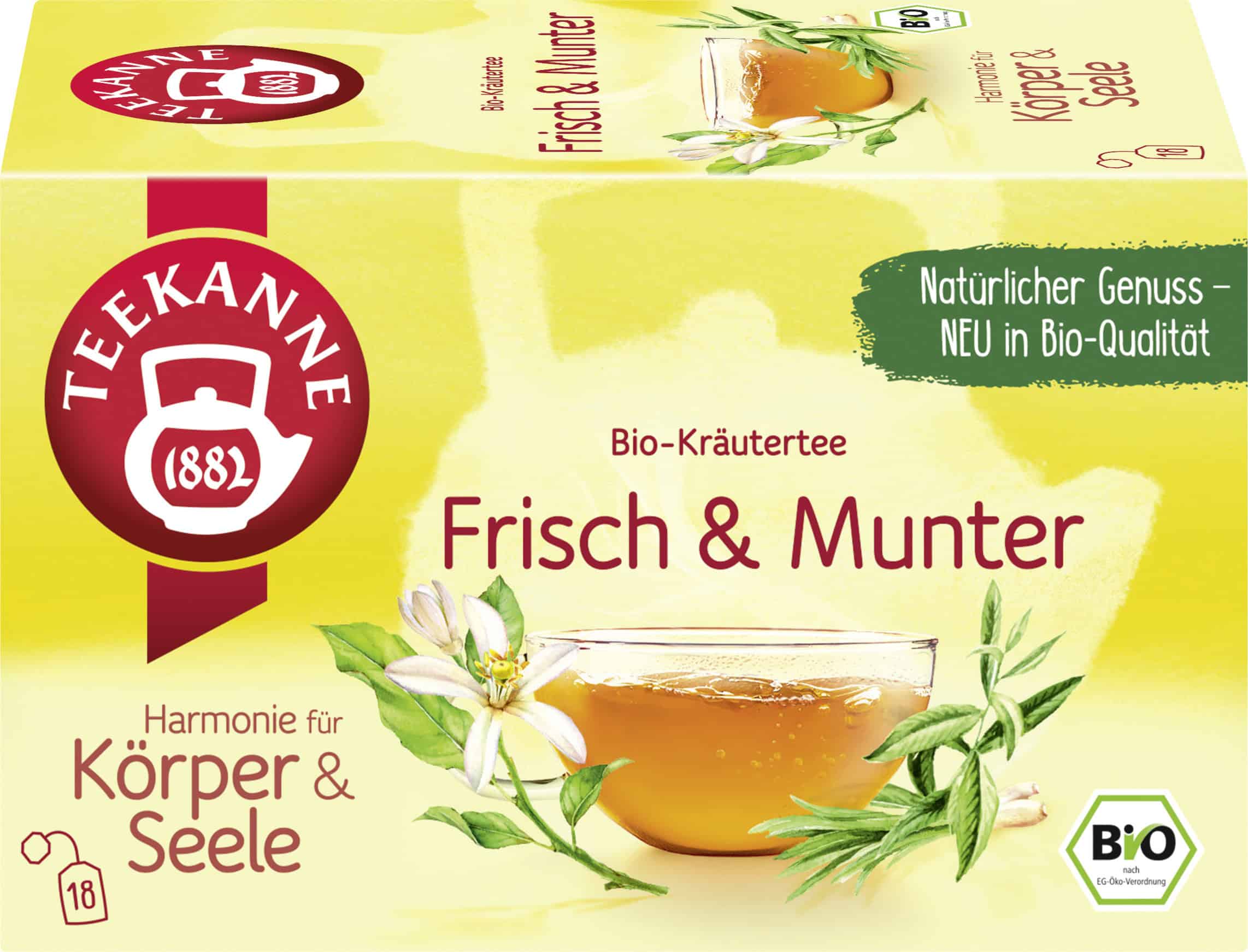 Teekanne Bio Frisch & Munter (18 Teebeutel, 36 g)