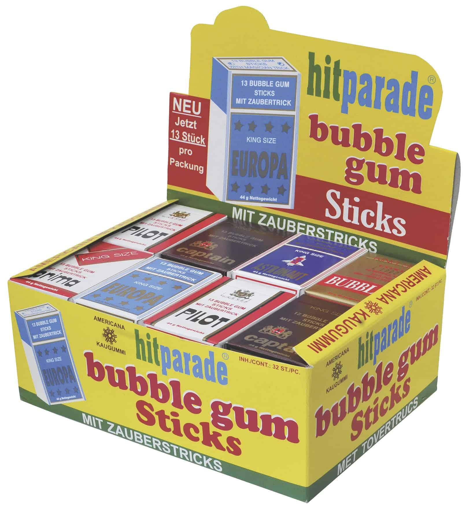 DOK Kaugummi Zigaretten Hitparade (32 × 44 g)