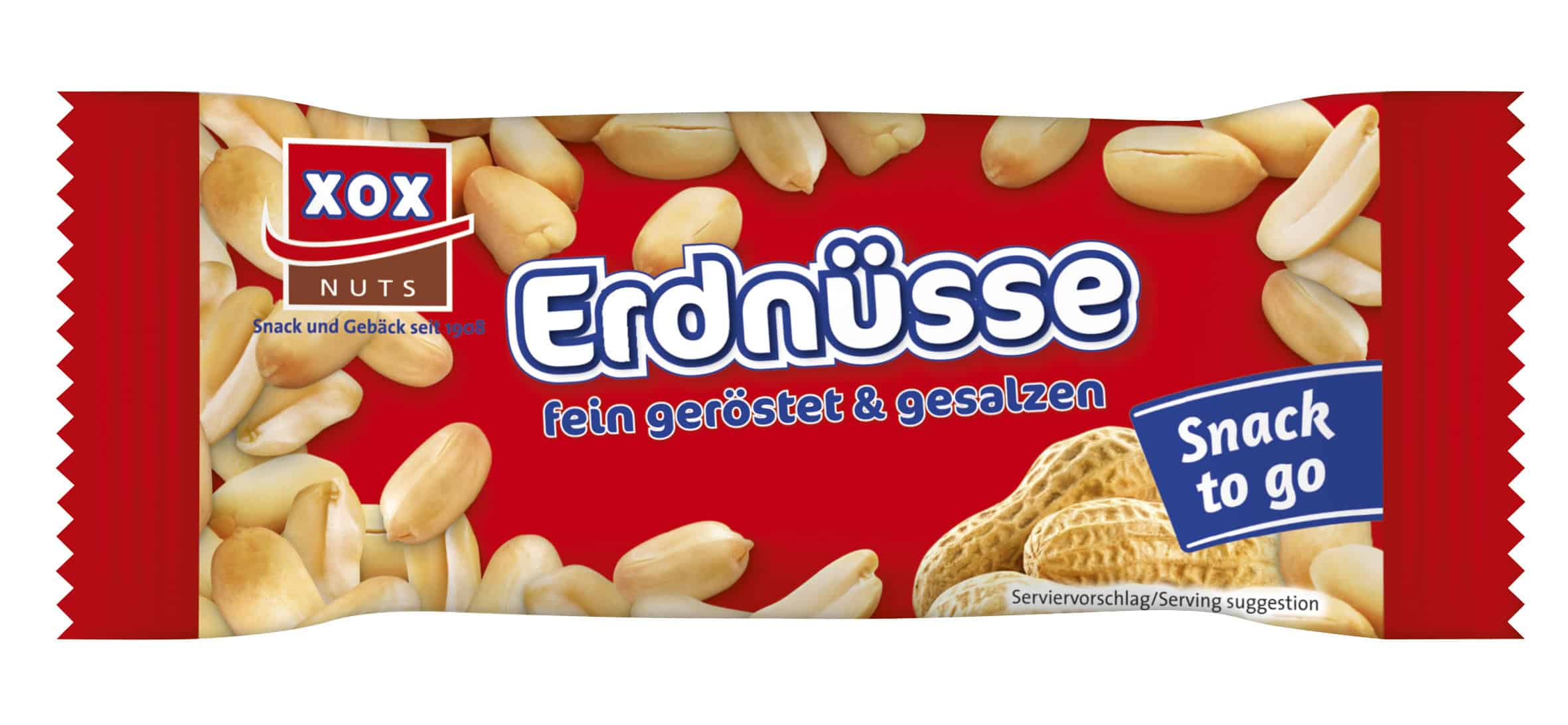 XOX Erdnüsse geröstet & gesalzen 20 × 50 g – Bild 2