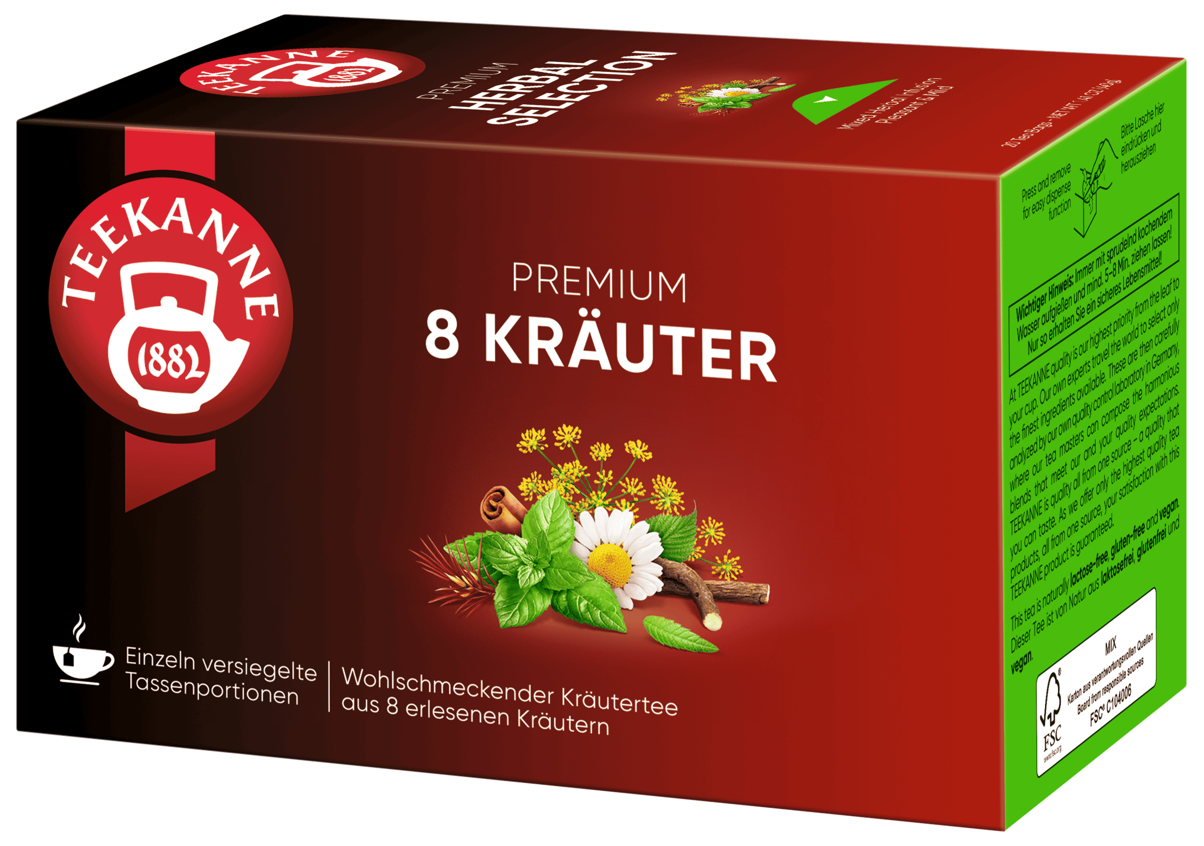 Teekanne Gastro Kräuter Auslese (20 Teebeutel, 40 g)