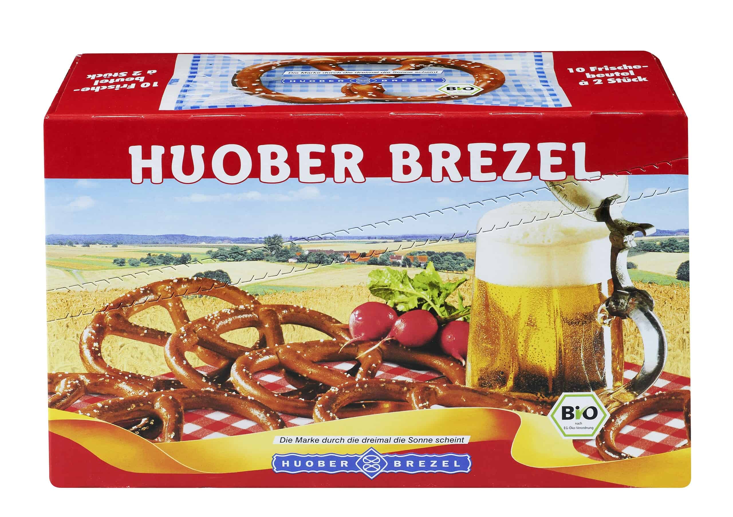HUOBER Große Bio Brezel 10 × 2 × 20 g (400 g)