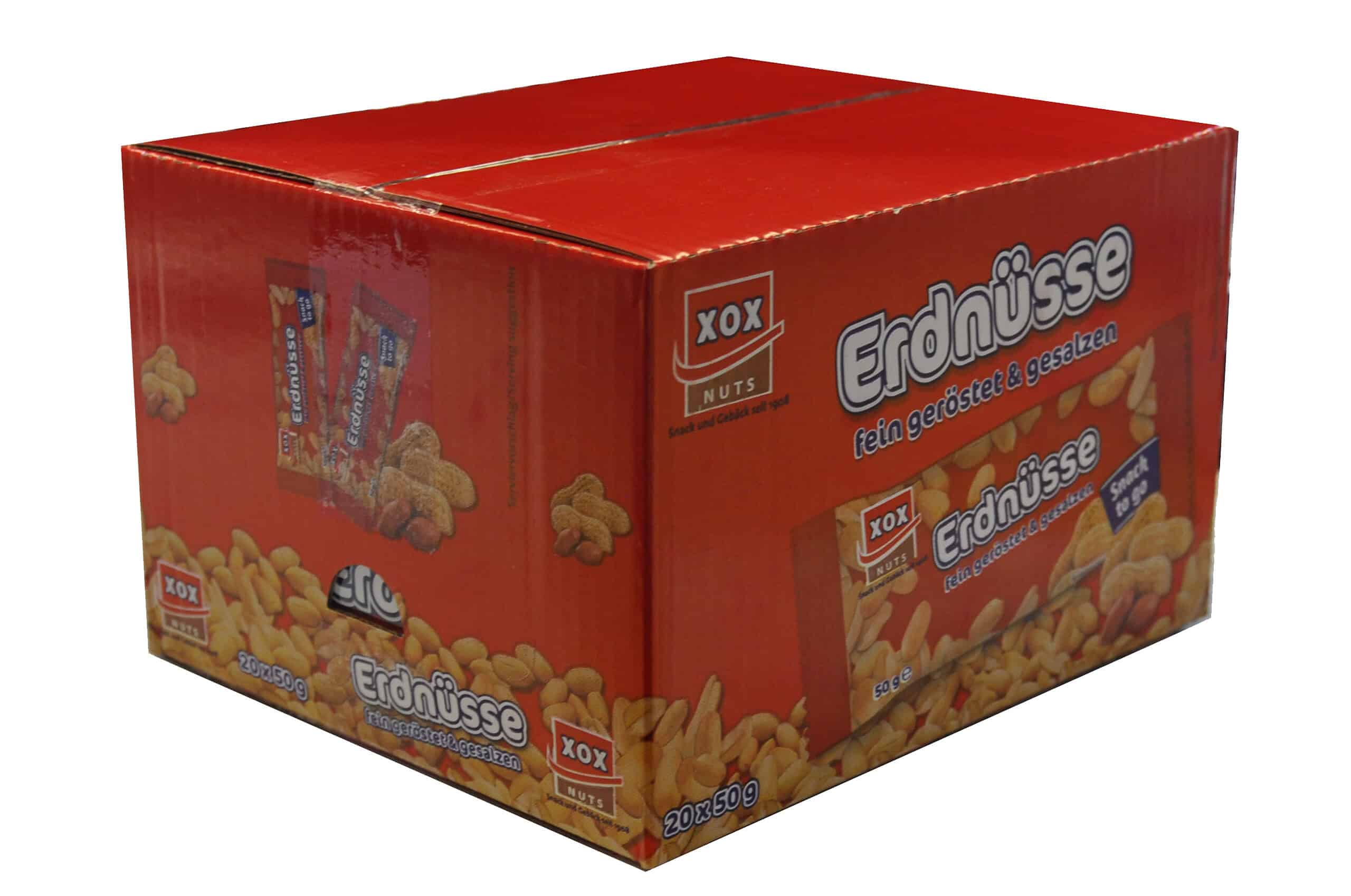 XOX Erdnüsse geröstet & gesalzen 20 × 50 g – Bild 3