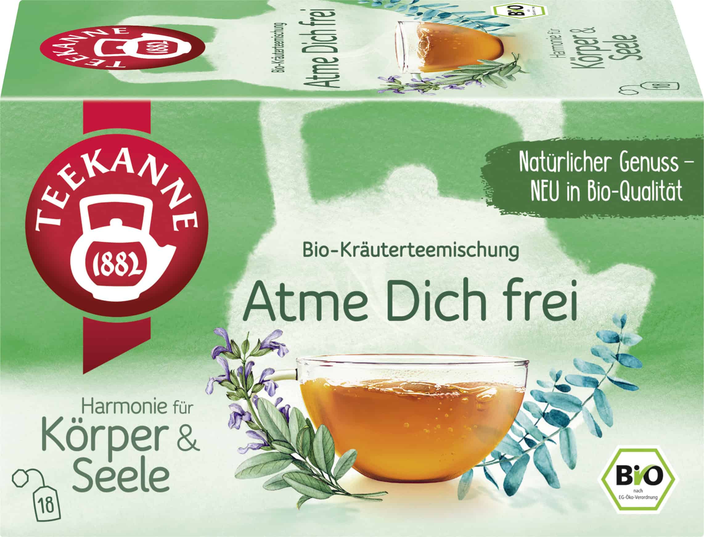 Teekanne Bio Atme Dich Frei (18 Teebeutel, 36 g)