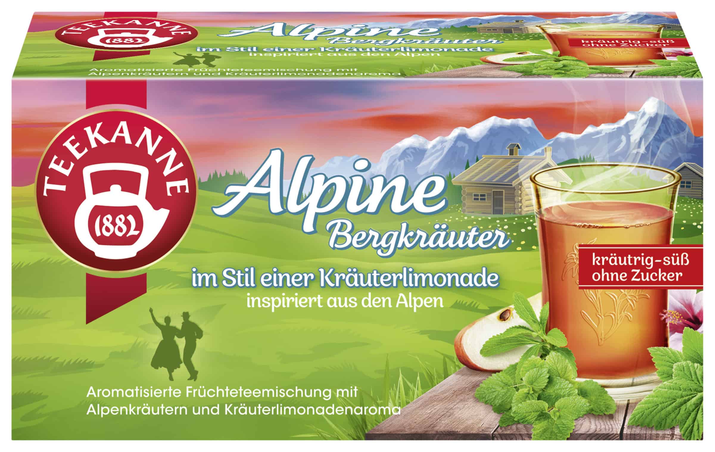 Teekanne Alpine Bergkräuter (18 Teebeutel, 36 g)