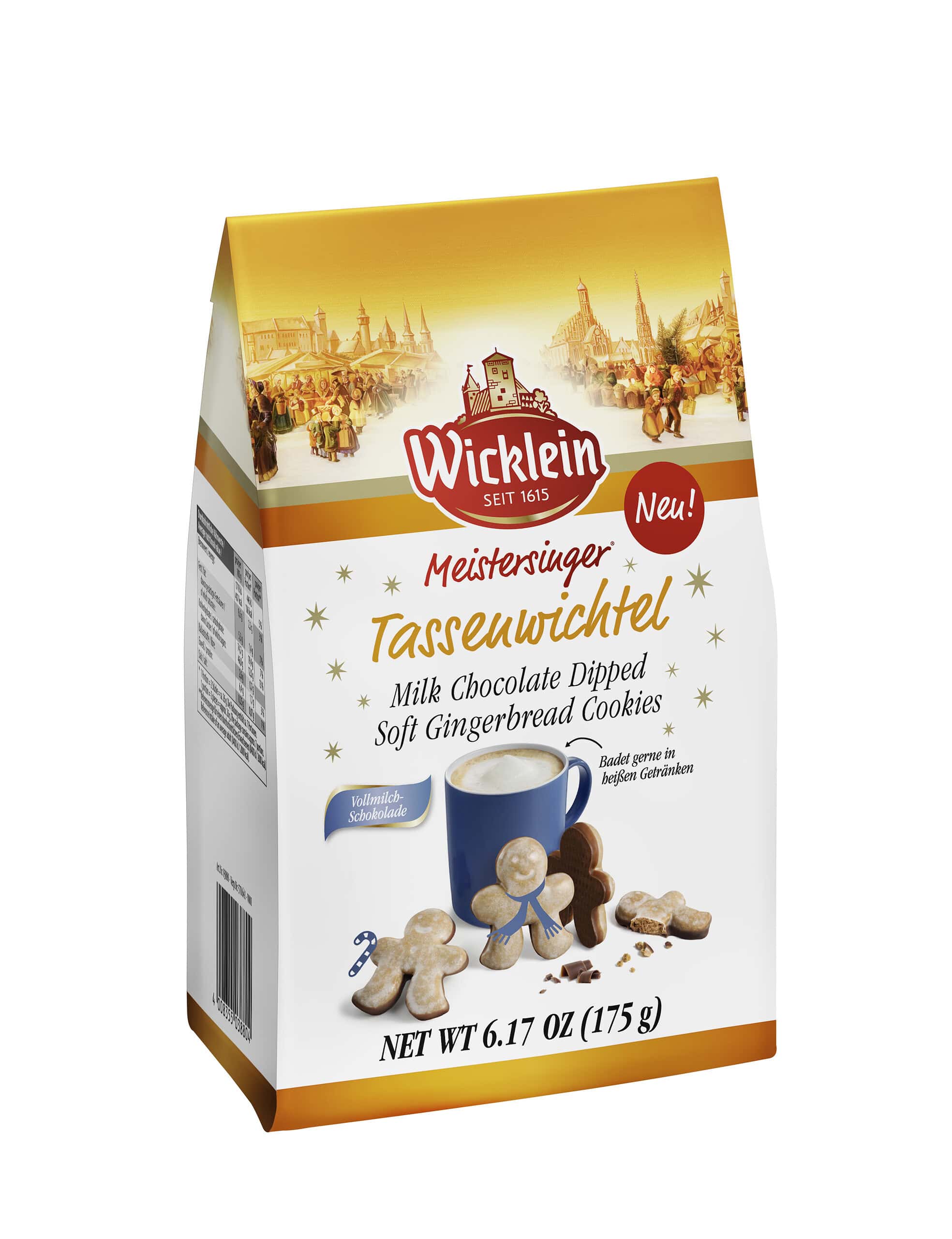 Meistersinger Tassenwichtel glasiert mit Vollmilchschokoladenboden (175 g)