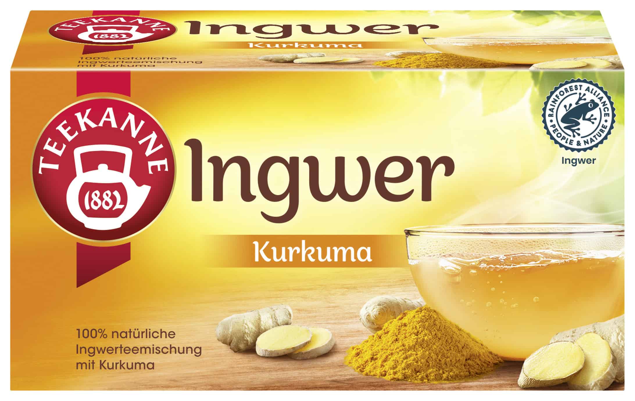 Teekanne Ingwer Kurkuma (18 Teebeutel, 32,4 g)