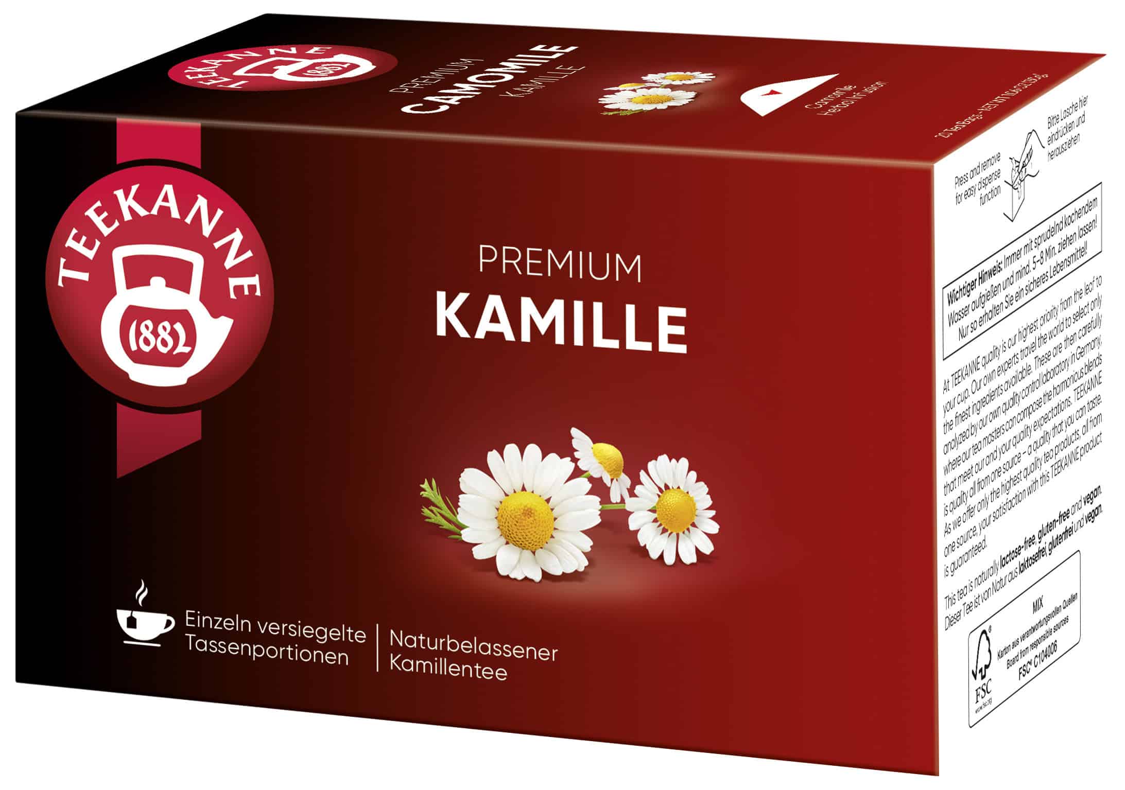Teekanne Gastro Premium Kamille (20 Teebeutel, 30 g)