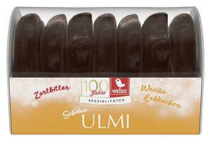 Weiss Ulmer Herz, Stern & Brezel Zartbitter 150 g