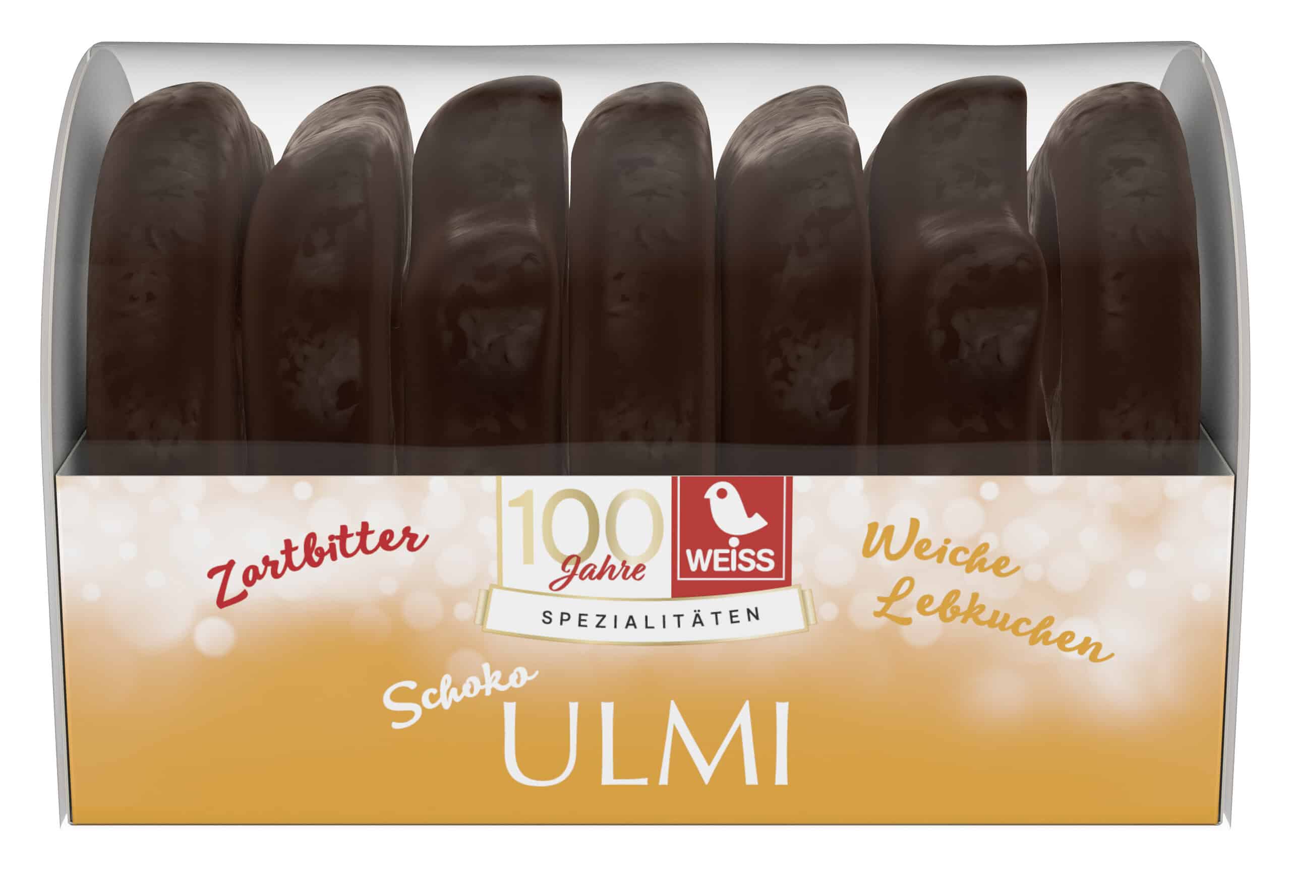 Weiss Ulmer Herz, Stern & Brezel Zartbitter 150 g