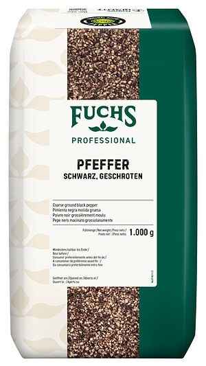 Fuchs Pfeffer schwarz geschrotet 1 kg