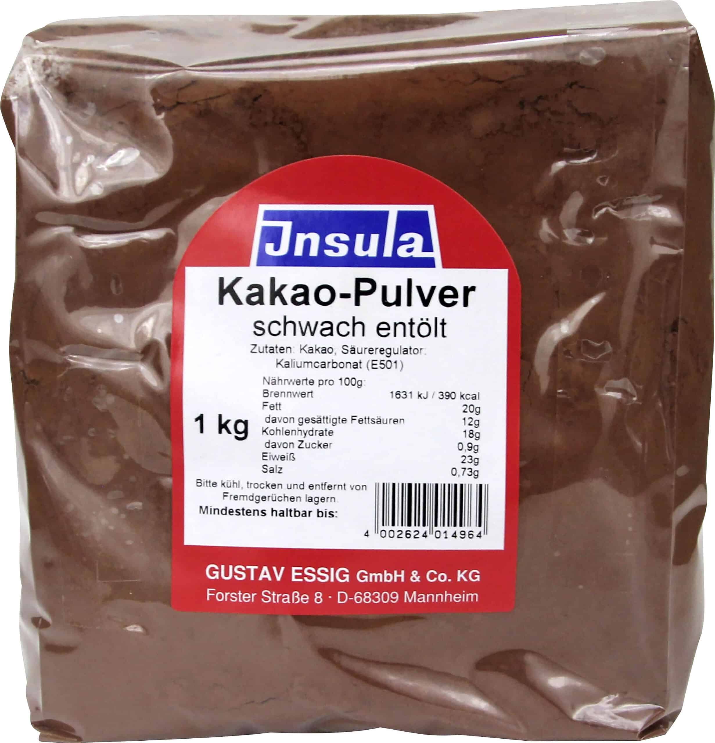 Insula Kakaopulver schwach entölt dunkel 1 kg