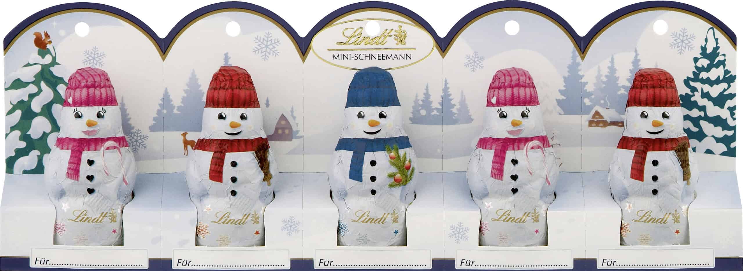 Lindt Mini Schneemänner (5 x 10 g) 50 g