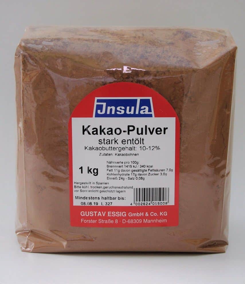 Insula Kakaopulver stark entölt hell 1 kg