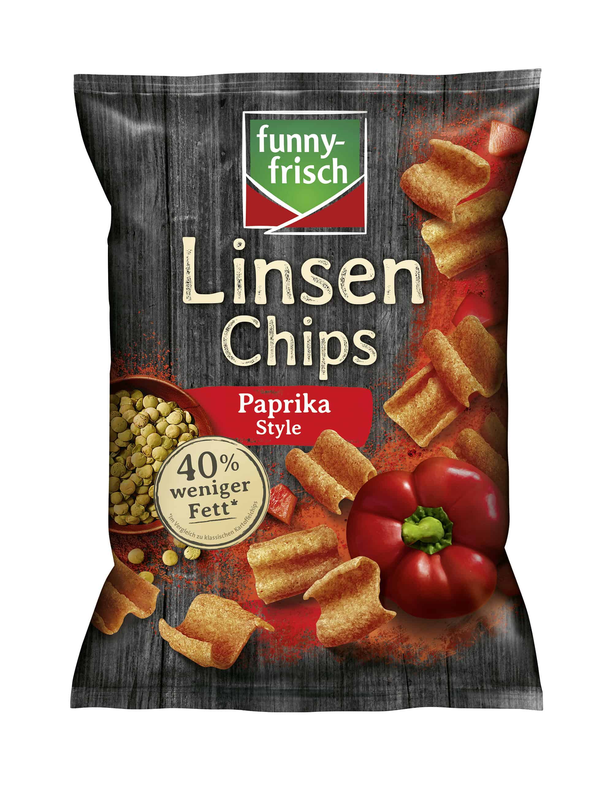 funny-frisch Linsen Chips Paprika – 90 g