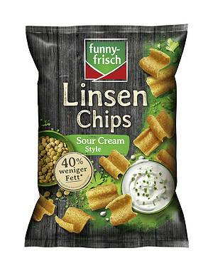 funny-frisch Linsen Chips Sour Cream – 90 g