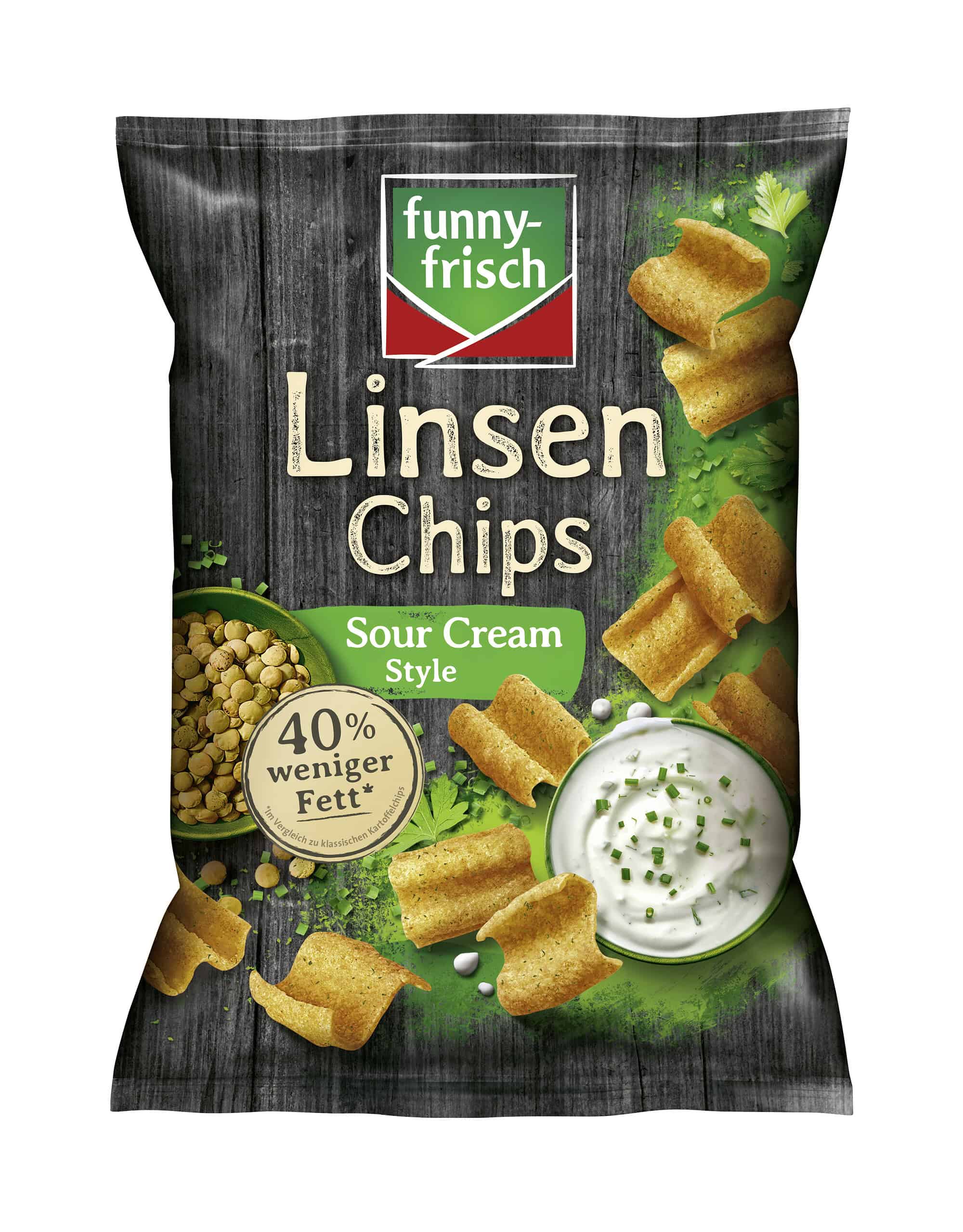 funny-frisch Linsen Chips Sour Cream – 90 g
