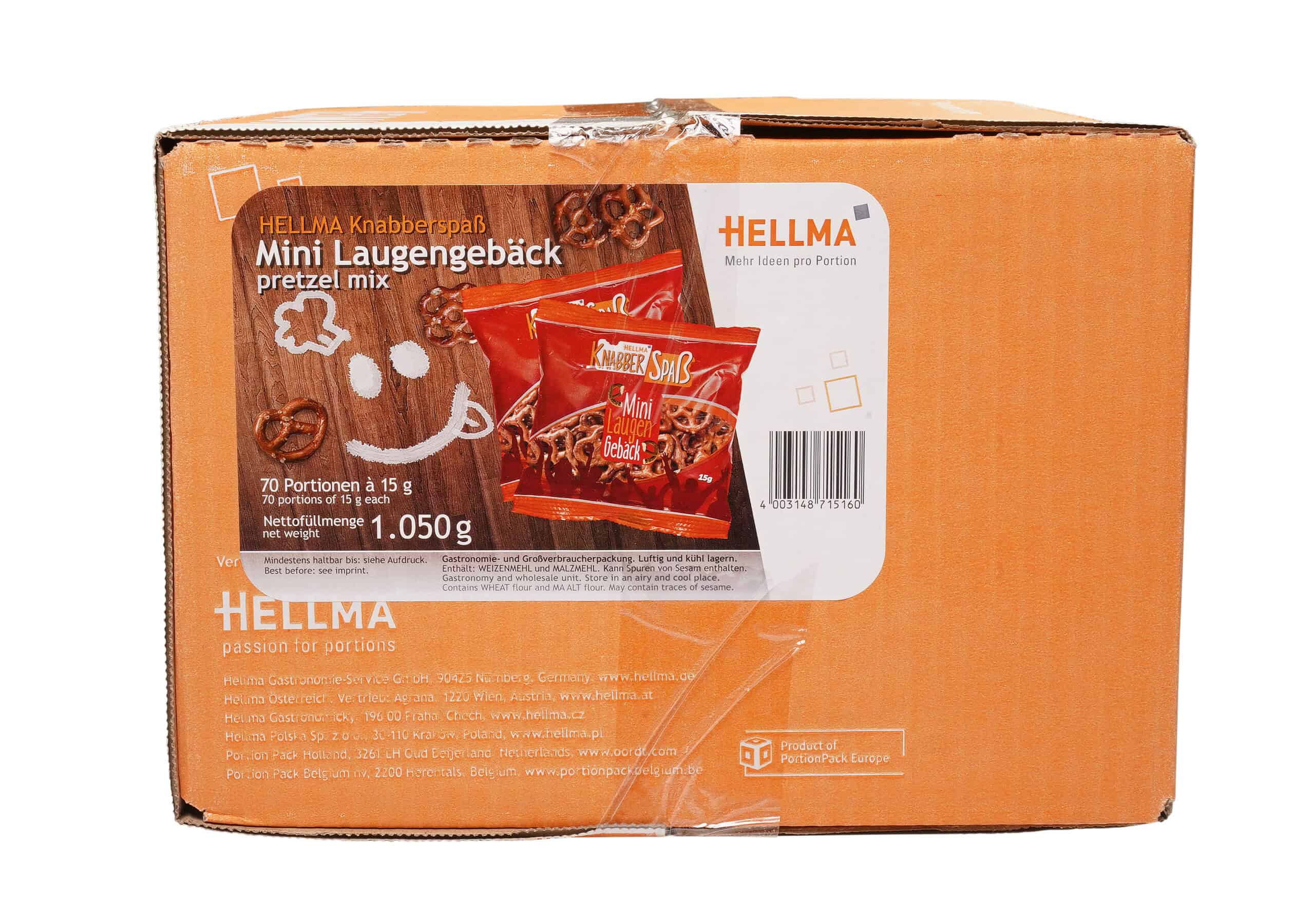 HELLMA Mini Laugengebäck 70 × 15 g (1,05 kg )