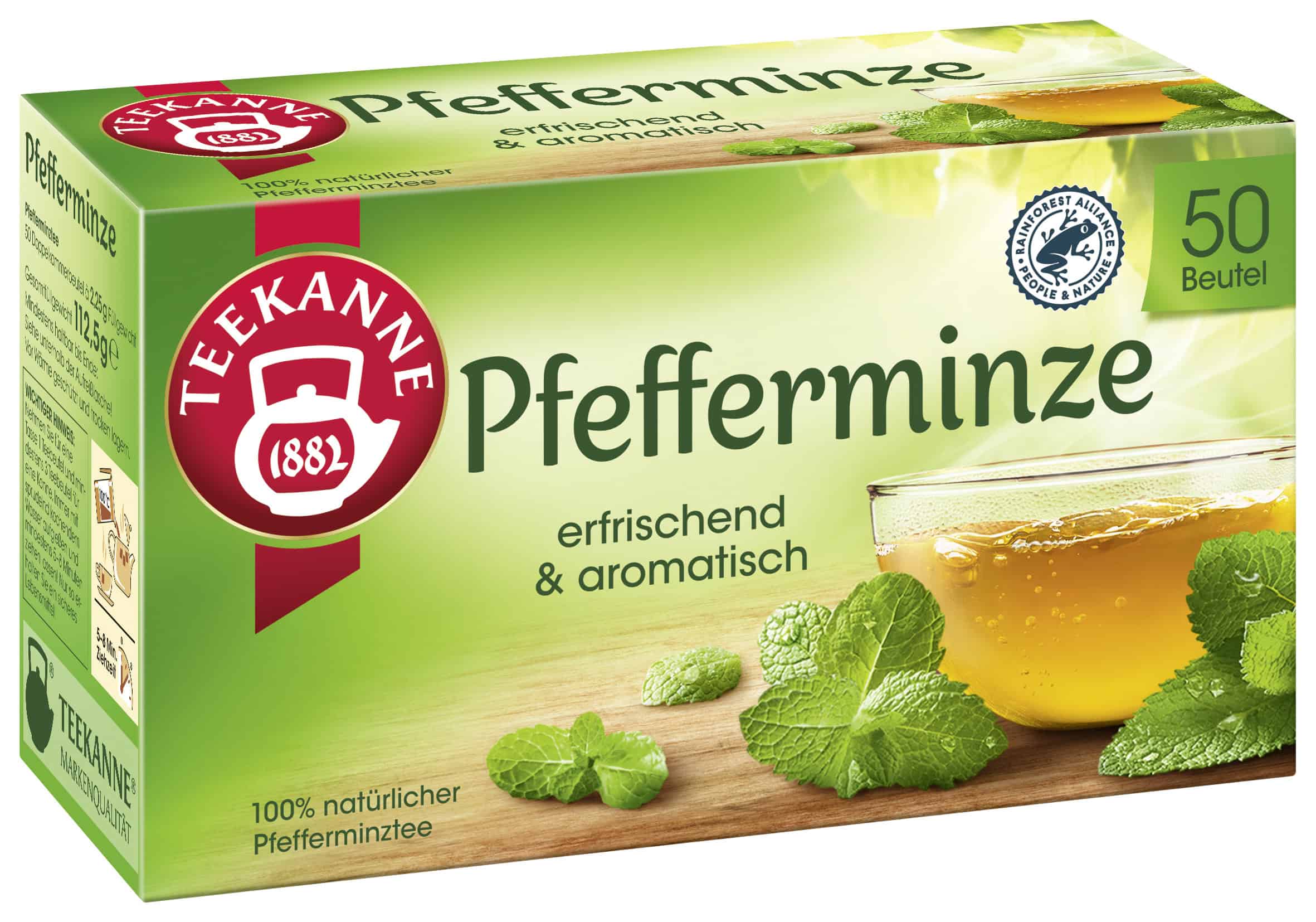 TEEKANNE Pfefferminze – 50 Beutel, 112,5 g