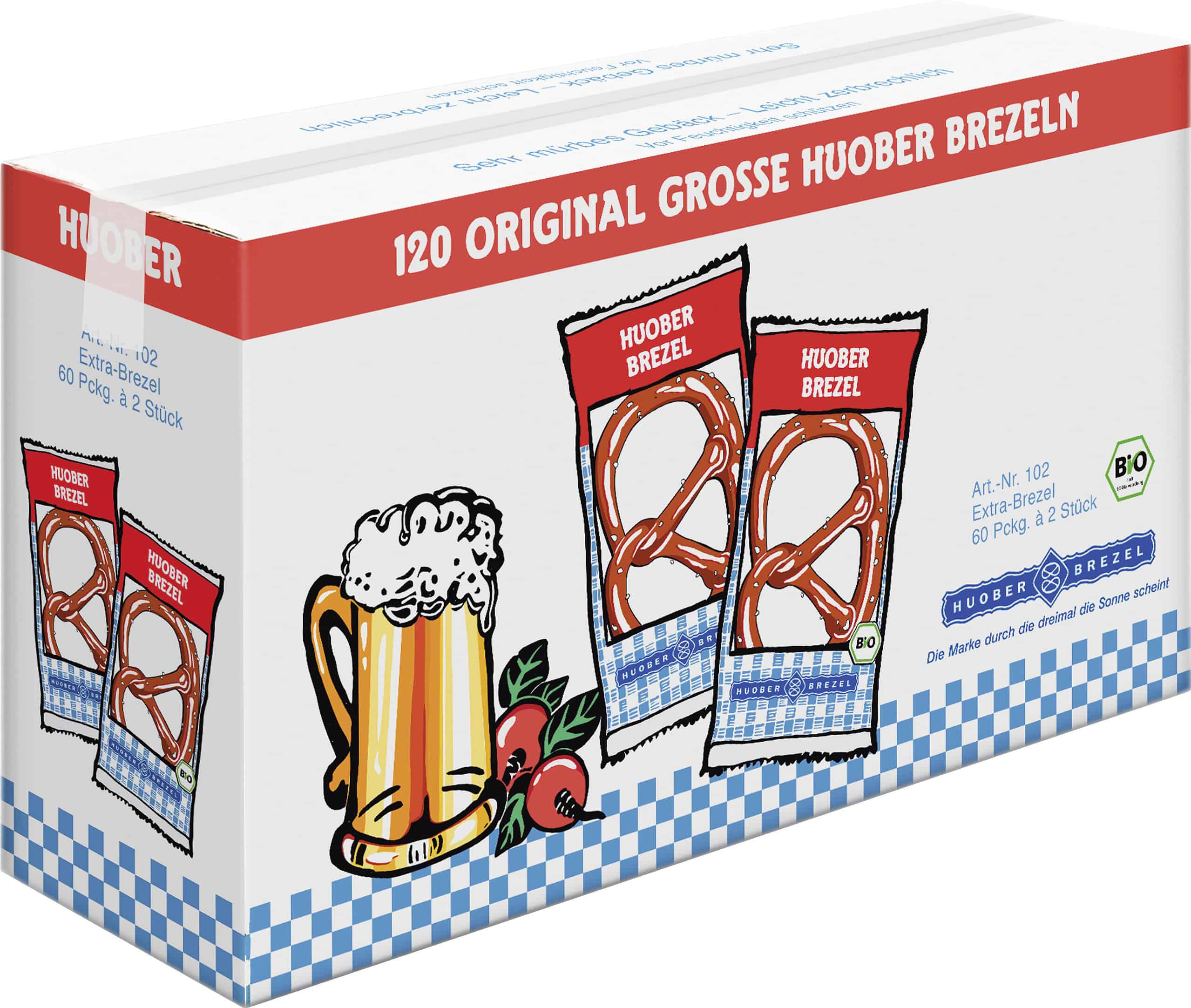 HUOBER Brezel Extra 60 × 2er (2,4 kg)