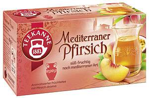 TEEKANNE Mediterraner Pfirsich – 20 Beutel, 50 g